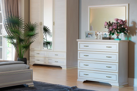 Зеркало навесное 92х2,2х52 бежевое Сиена Кураж