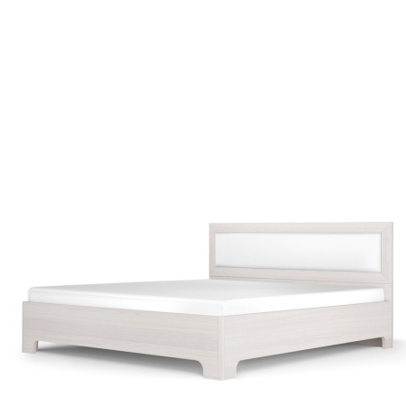 Полутораспальная кровать - 1 с основанием 120х200 белая Парма Нео Кураж