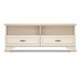 Тумба под телевизор с ящиками 130.4х38.4х51.3 бежевая Сиена Кураж