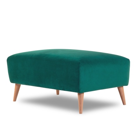 Банкетка 95х63х42 см зеленая  ВЕЛЮР FORMULA 668  HYGGE FINSOFFA