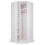 Шкаф распашной угловой (корпус) 90,9х90,9х57,9х221,7 белый Парма Нео Кураж