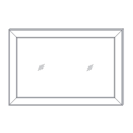 Зеркало навесное 92х2,2х52 бежевое Сиена Кураж