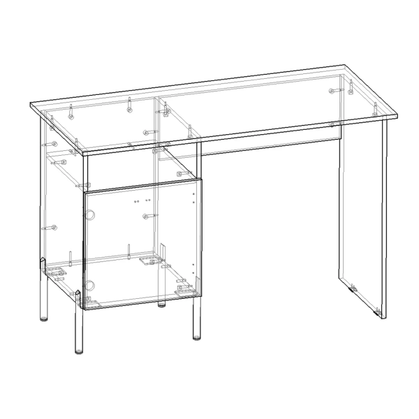 Стол письменный Мокко, Силк анис Капри 2