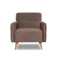Кресло-релакс 79х90х86 см Велюр Formula 225 (коричневый) HYGGE FINSOFFA