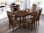 Стол обеденный 110х70х75 «Гермес 1» массив бука коричневый орех Стулбери