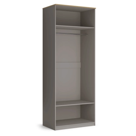 Шкаф 2-х дверный распашной (корпус) 90,4х57,5х235,6 серый Капри Кураж