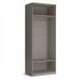 Шкаф 2-х дверный распашной (корпус) 90,4х57,5х235,6 серый Капри Кураж
