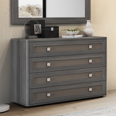 Комод с ящиками 105х48,9х79,7 серый Парма Нео Кураж