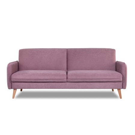 Диван трехместный с подушками 206х90х86 см розовый  ВЕЛЮР FORMULA 392 ANN FINSOFFA