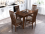 Стол обеденный 110х70х75 «Гермес 1» массив бука коричневый орех Стулбери