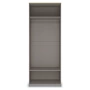 Шкаф 2-х дверный распашной (корпус) 90,4х57,5х235,6 серый Капри Кураж