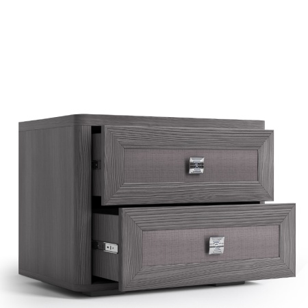 Тумба прикроватная с ящиком 55х38,9х43,1 серая Парма Нео Кураж
