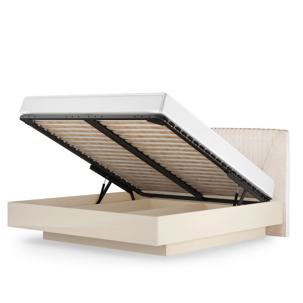 Двуспальная кровать - 11 с подъемным механизмом 140х200 бежевая Капри Кураж