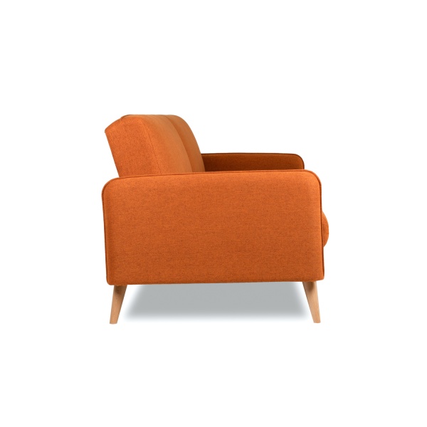 Диван трехместный с подушками 206х90х86 см оранжевый Жаккард UNO Terracotta ANN FINSOFFA