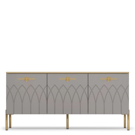 КАПРИ 2 спальня Тумба под ТВ Мокко, Силк анис