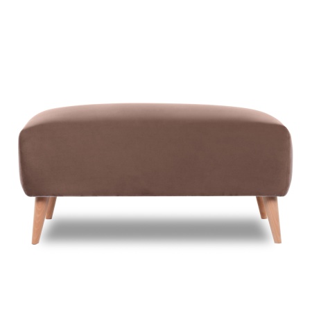 Банкетка 95х63х42 см коричневая  ВЕЛЮР FORMULA 225  HYGGE FINSOFFA