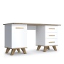 Стол письменный 140х60х71.6 белый Вега Скандинавия Кураж