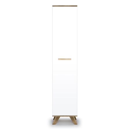 Шкаф пенал 40х52.4х194 белый Вега Скандинавия Кураж