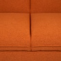 Диван трехместный с подушками 206х90х86 см оранжевый Жаккард UNO Terracotta ANN FINSOFFA